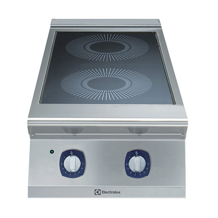 vetroceramica 2 zone professionale