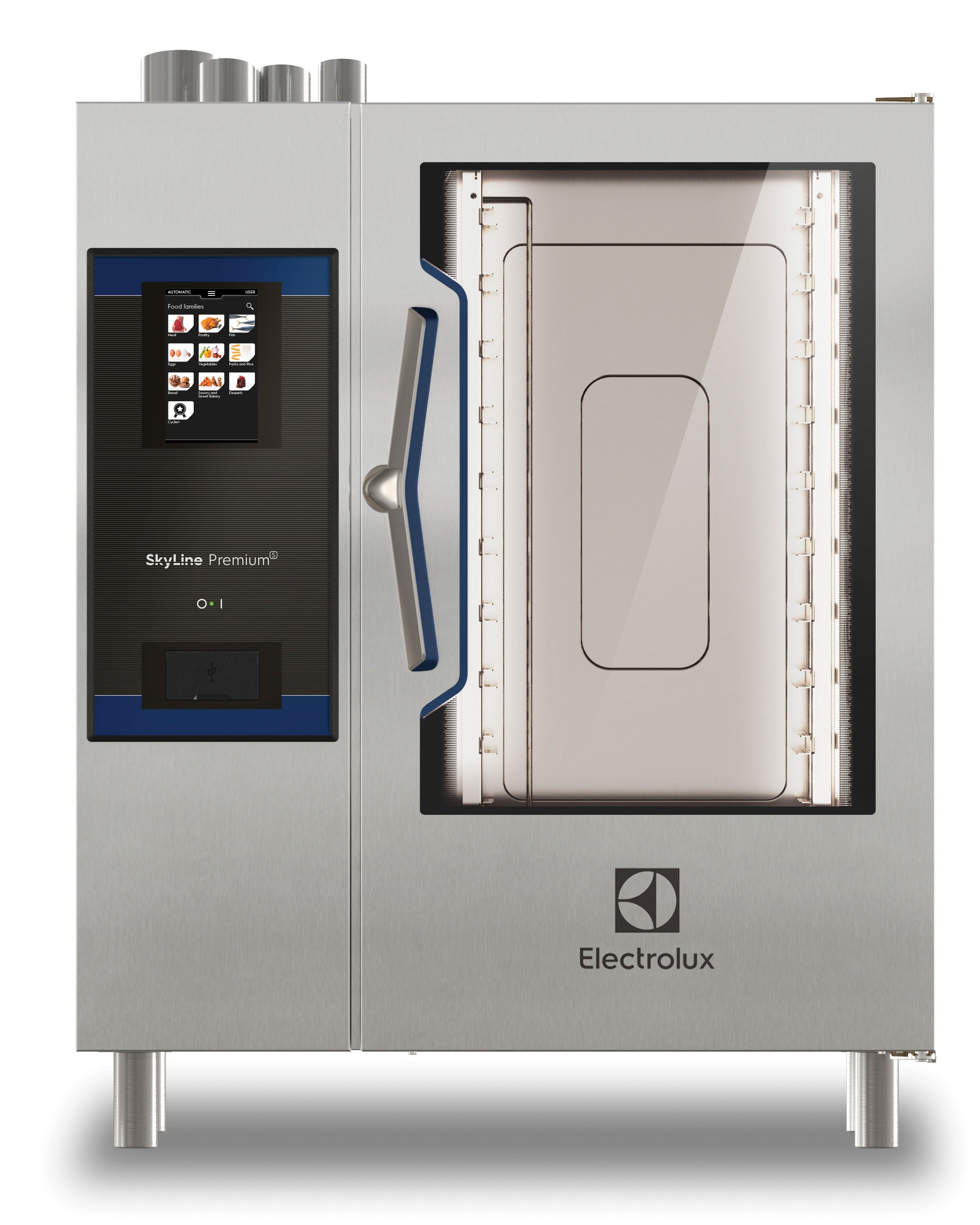 forno con porta con triplo vetro