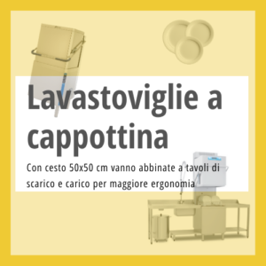 Lavastoviglie a cappottina